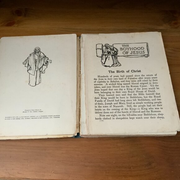VINTAGE BOOK - 1932 - THE LIFE OF OUR LORD - SCRIPTURE STORIES FOR CHILDREN - Picture 3 of 12